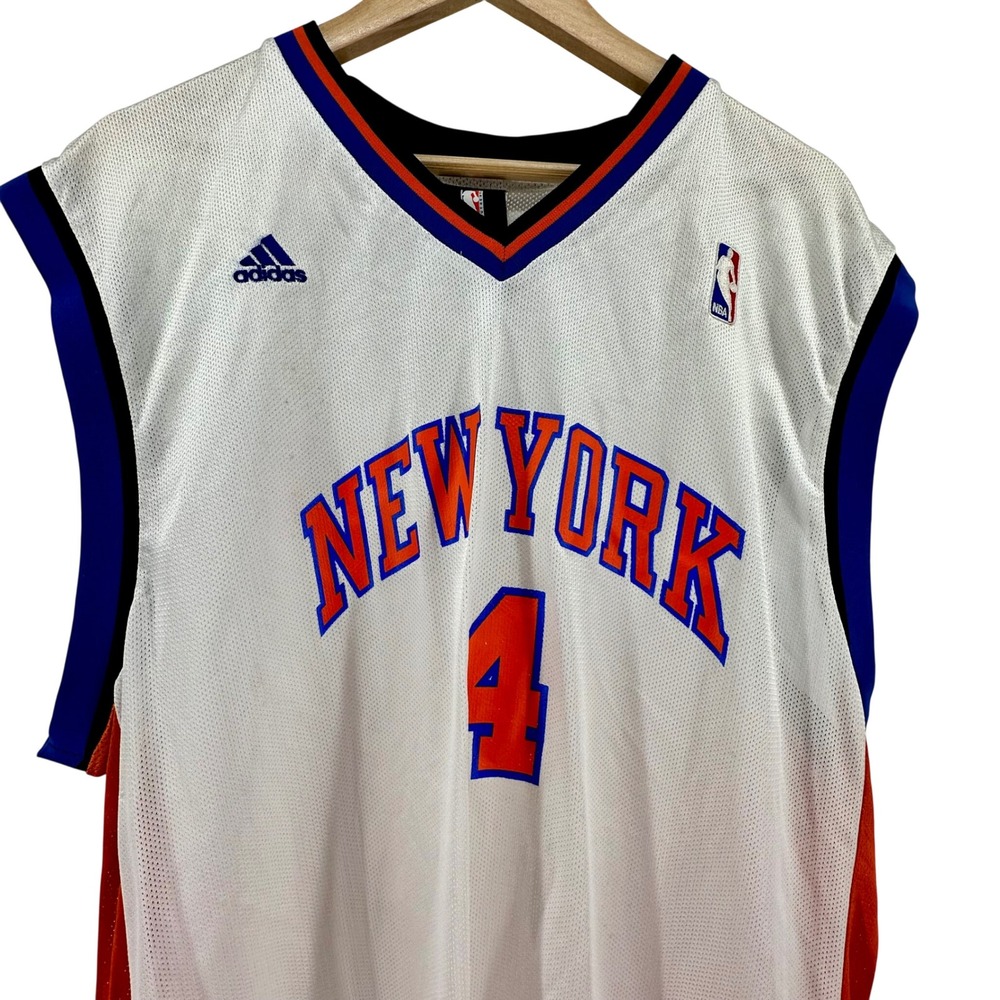 VTG Adidas New York Knicks Nate Robinson 4 NBA Jersey Mens XL White 7994A 07